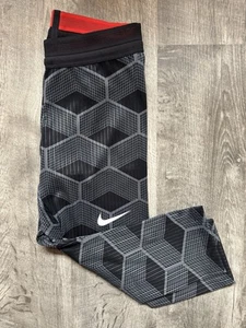 NEW RARE Women's Med Nike Pro Elite 3/4 Tight Black Made In USA CT3901-000 - Picture 1 of 1