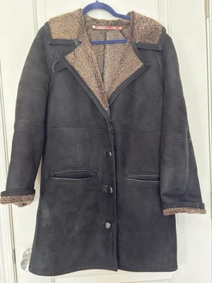 Jaqueta Sherpa Feminina French Creek Ovelha e Lã Pequena Camurça Preta - Imagem 1 de 4