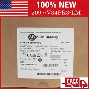 NEW Sealed Allen-Bradley 2097-V34PR3-LM Kinetix 350 Servo Drive 2097-V34PR3-LM - Picture 1 of 3
