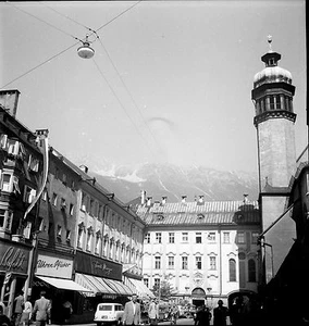 AUTRICHE c. 1955 - Autos Église Commerces Innsbruck - Négatif 6 x 6 - Aut 83 - Photo 1/1