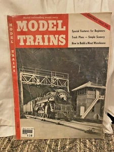 1955 Model TRAINS Magazine Model RAILROADS Made Easy January Track Plans - Imagen 1 de 12