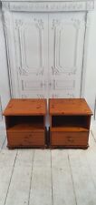 2x Pine Bedside Tables
