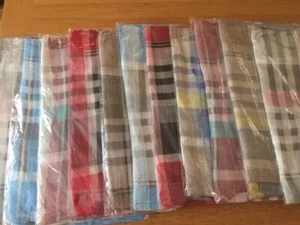 Bulk Pack of 12 Scarves BB 1013C different colours Checked - Picture 1 of 6
