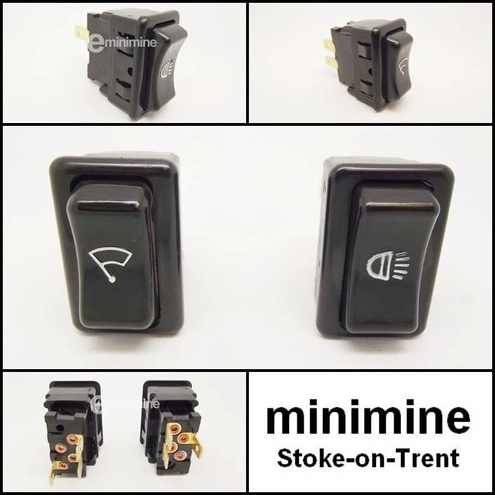 Juego de interruptores de faros y limpiaparabrisas clásicos Mini MK3 13H6342 13H6343 lámpara Austin Morris Foto 1 de 1