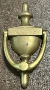 Vintage schwerer massiver Messing Türklopfer klassischer Stil - Bild 1 von 4