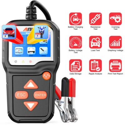 ANCEL BA301 Battery Tester Load Analyzer 6V 12V Voltage Cranking Charging System - Image 1 of 4