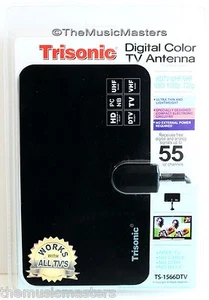 HDTV Flat Design Digital Indoor TV Antenna DTV Box Ready HD VHF UHF High Gain - Picture 1 of 1