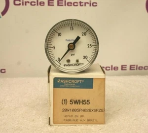 ASHCROFT 5WH55 FLATTERSCHUTZ MESSGERÄT 0-30 PSI **NEU im Karton**  - Bild 1 von 2