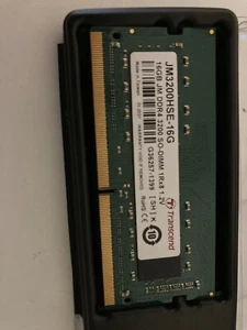 16GB JM DDR4 3200 SO-DIMM 1Rx8 1.2V Transcend - Bild 1 von 2