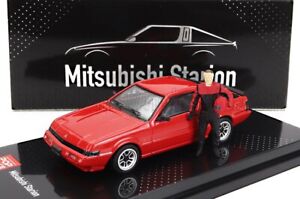 POP Race Limited Mitsubishi Starion With Driver Figure 1988 Red - 1:64 Model