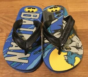 Batman Blue Sandals Water Shoes Kids Size 10/11 DC Comics Superhero Gap New