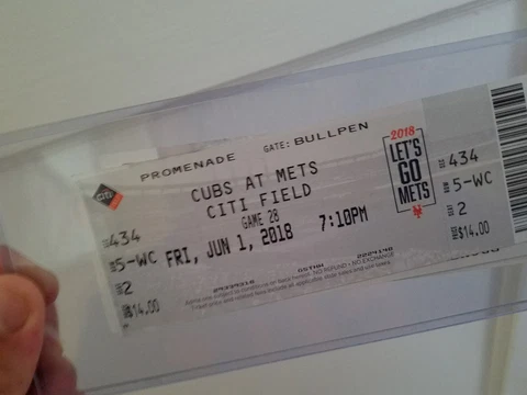 6/1 2018 NEW YORK METS CHICAGO CUBS TICKET STUB Bryant Rizzo Conforto Jersey HR Cover