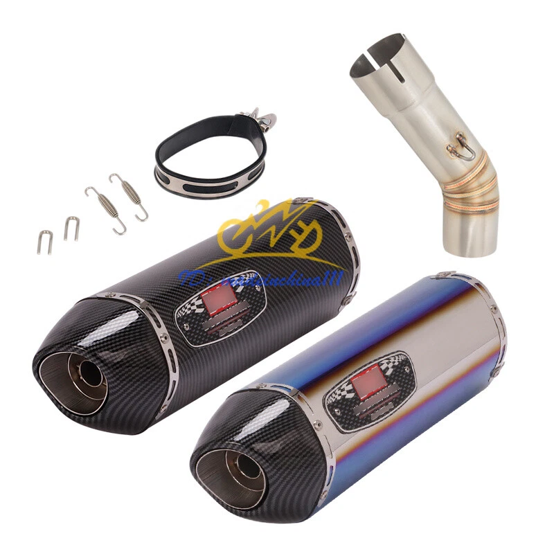 Puntas de silenciador de escape para Yamaha FZ8 FZ8N tubo de enlace medio sistema de motocicleta deslizable Foto 1 de 4
