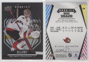 2022-23 Upper Deck Allure Rookies Black Rainbow Mads Sogaard #140 Rookie RC