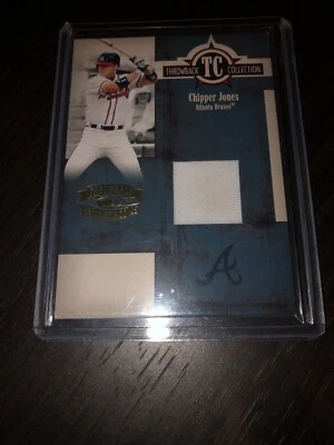 Chipper Jones 2005 Throwback Threads Game Jersey Card #/250 - Image 1 of 4