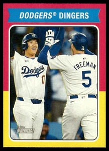 2024 Topps Heritage High Numbers Dodgers Dingers Los Angeles Dodgers #CC-10 - Picture 1 of 2