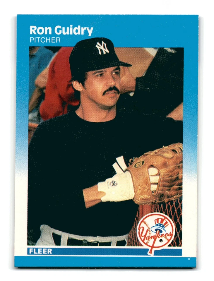 Ron Guidry 1987 Fleer #100 New York Yankees NM-MINT - Image 1 of 2