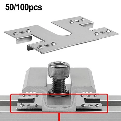 50 Stück Photovoltaik leitfähige Folie für Solarpanel Erdung Clip Waschmaschi - Bild 1 von 4