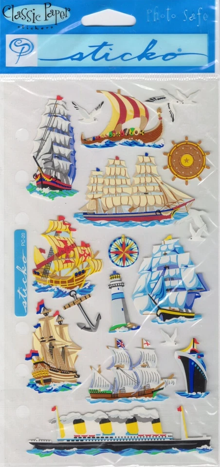 Veleros, pegatinas para álbumes de recortes - Sticko SPPC20 Foto 1 de 1