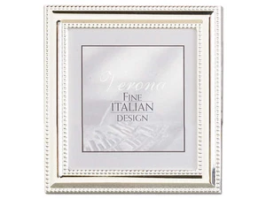 Lawrence 5x5 Beaded Silver Plated Picture Frame (Same Shipping Any Qty) - Picture 1 of 1