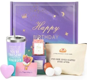 Gifts for Women, 8-piece High End Spa Relaxing Gift Basket - Picture 1 of 5