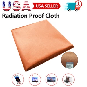 EMF Protection Pure Copper Fabric-Blocking RFID Radiation Singal EMP EMI Ripstop - Picture 1 of 18