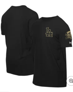 Mens XXXL L.A Dodgers New Era Gold Championship Collection Embroidered T-Shirt - Picture 1 of 9