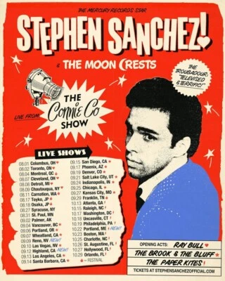 Poster Stephen Sanchez 2024 North American Tour Poster, home decor, gift fans