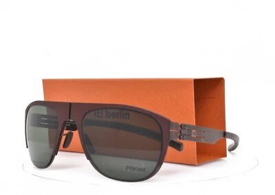 iC! Gafas de sol Berlin Arnouxstrabe MARRÓN CHOCOLATE POLARIZADAS Lente Verde AVIADOR Foto 1 de 4