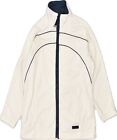 ASICS Womens Tracksuit Top Jacket UK 16 Large White Polyester QY08