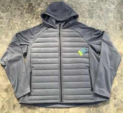 Abrigo Chaqueta Tek Gear Para Hombre Talla XXL Gris Halcón Ligero Forrado con Capucha NUEVO Foto 1 de 4