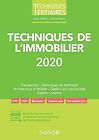 Techniques de l'immobilier 2020 by Bettini, Serg... | Book | condition very good