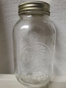 Golden Harvest Mason Jar Quart Clear Glass 32 Oz - Picture 1 of 1
