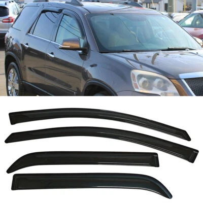 Set of Window Visors Rain Guards Wind Deflectors Fit GMC Acadia 2007 2008-2016 Foto 1 de 4