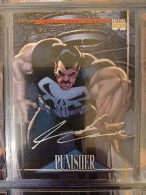 2015 Marvel Retro 1993 Universe Series 4 Autograph #14 PUNISHER Ariel Olivetti - Image 1 of 2