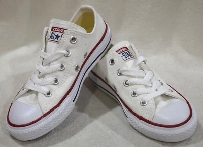 Zapatillas blancas ópticas Converse Chuck Taylor AS OX para niñas/niños - tallas altas nuevas con caja Foto 1 de 4