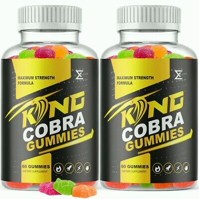 (2 Pack) King Cobra Gummies For Men, KingCobra Male Gummies Formula(120 Gummies) • 34.95$