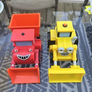 Bob The Builder Friction Muck Vehicle Toy Truck + Yellow ScoopTruck Vintage 2001 - Picture 1 of 6