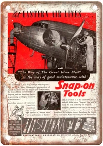 Vintage 1942 Snap-On Tools Ad Reproduction Metal Sign Z220 - Picture 1 of 1