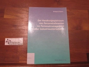 Der Handlungsspielraum von Personalreferenten im Personalmanagement großer Indus - Picture 1 of 1