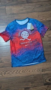 NEW Nike United States Track & Field Olympic Paris 2024 Training Shirt Small - Picture 1 of 8