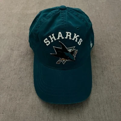 San Jose Sharks Cap Hat Zephyr Adjustable Teal OSFA Strap NHL Hockey NWT - Image 1 of 4