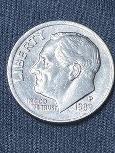 1989 P Roosevelt Dime, Broad Struck (Y2) - Bild 1 von 6