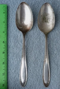 ONEIDA Community Par Plate Bridal Wreath pattern set of 2 Serving Spoons 7 7/8" - Picture 1 of 4