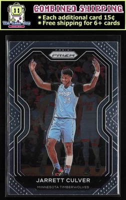2020-21 Panini Prizm #238 Jarrett Culver Minnesota Timberwolves - Image 1 of 2
