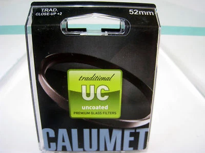 New Calumet 52mm Traditional Close-Up +2 Uncoated Filter Diopter Filters SF52062 - Image 1 of 3
