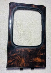 1984-86 Nissan 300ZX Z31 Center Console Faux Burl Wood Shifter Bezel Cover Panel - Picture 1 of 11