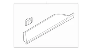 REAR Door Molding Lower Left DRIVER Side ⭐OEM⭐ Hyundai Venue LIMITED 2020-2025 - Picture 1 of 4