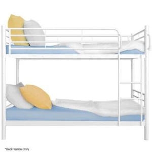 KINGSTON SLUMBER 2in1 King Single Metal Bunk Bed Frame, with Modular Design, Mat - Picture 1 of 10