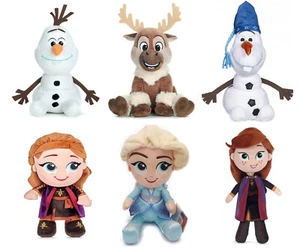 Frozen Soft Toys Elsa Anna Olaf Sven Disney Princess Plush Embroidered 30 cm - Picture 1 of 14